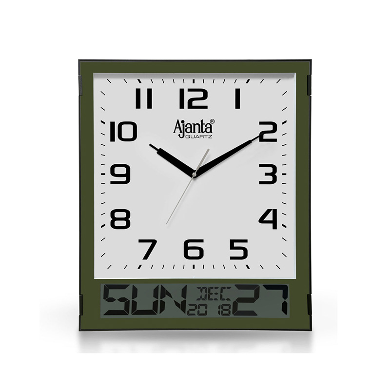Calendar Analog Wall Clock– 2817-TGreen