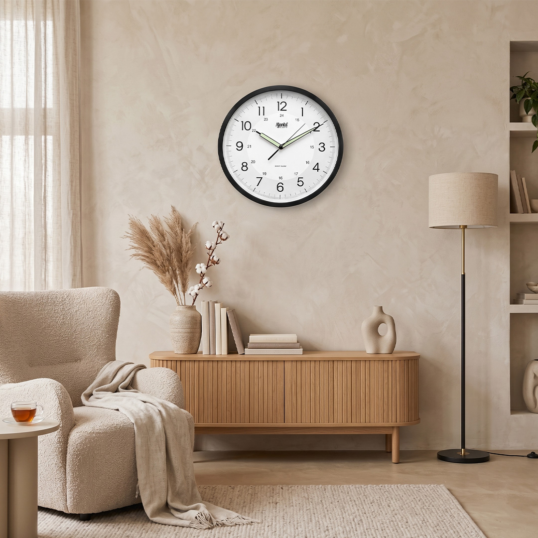 2937-1 Designer Clock - 2937 - Matt Black - Image 1