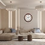 Designer Wall Clock – 2997 -Golden