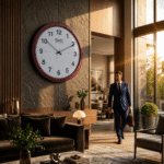 Wall Clock - Office Clock  - 557 - Brown - Image 2