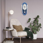 Wall Clock – Classic Musical Pendulum Quartz Wall Clock – Pendulum Clock – 1627 – Blue
