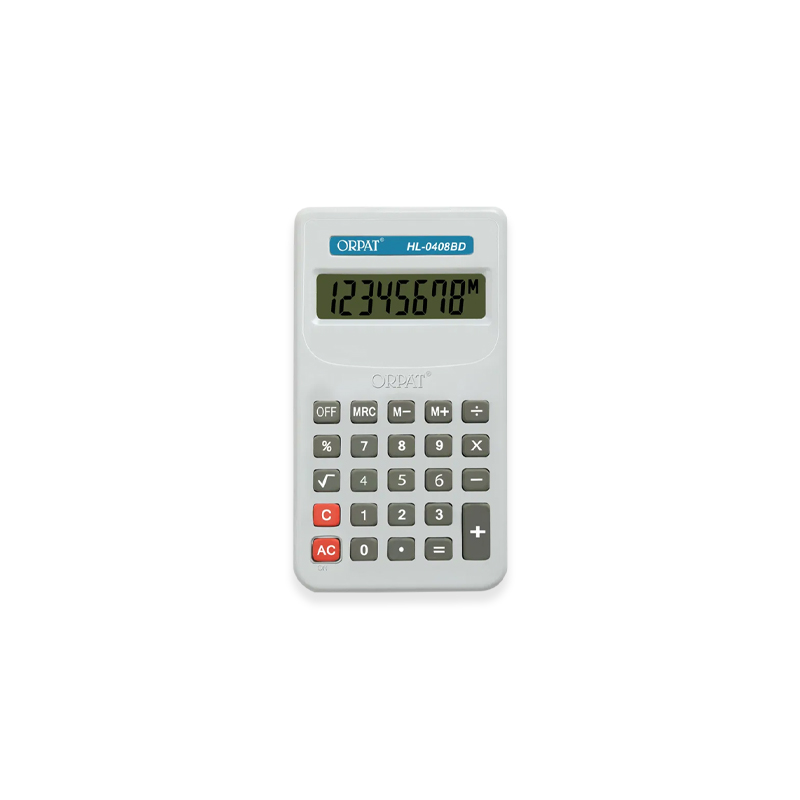Basic-Pocket-Size-CalculatorsHL-0408-BD555-Grey_White Pocket Size CalculatorsHL 0408