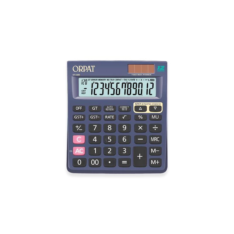Check-and-Correct-Desktop-Calculators--OT-150D-–-Dark-Grey_White Desktop Calculator