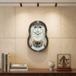 Classic Musical Pendulum Quartz Wall Clock 3427(D)