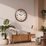 Designer Wall Clock  - 3007  - Maple wood - Image 3
