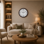 Designer Wall Clock – 3007 – Oak wood