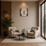 Designer Wall Clock 1437 Copper - Image 2