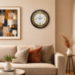 Designer Wall Clock 2877 Brown - Image 2