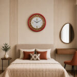 Designer Wall Clock 2877 Red - Image 2