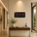 Digital Calendar Wall Clock – DC-087 – Black - Image 2
