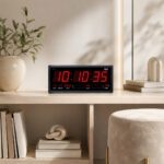 Digital Calendar Wall Clock – DC-117 – Black - Image 2