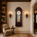 Grandfather Series Rhythmic Pendulum Clock - GF - 157 Mahogany - Image 2