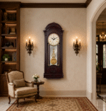 Grandfather Series Rhythmic Pendulum Clock - GF - 157 Mahogany