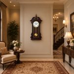 Grandfather Series Rhythmic Pendulum Clock - GF - 197 Oak Wood