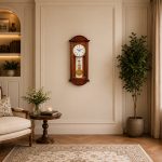 Grandfather Series Rhythmic Pendulum Clock - GF-8197 - Brown