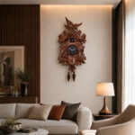Hand Crafted Cuckoo Clock – Cuckoo 007 – Brown (1)