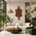 Hand Crafted Cuckoo Clock - Cuckoo 027 - Brown - Image 2