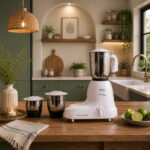 Mixer Grinder – Kitchen Master – 650W - White - Image 2