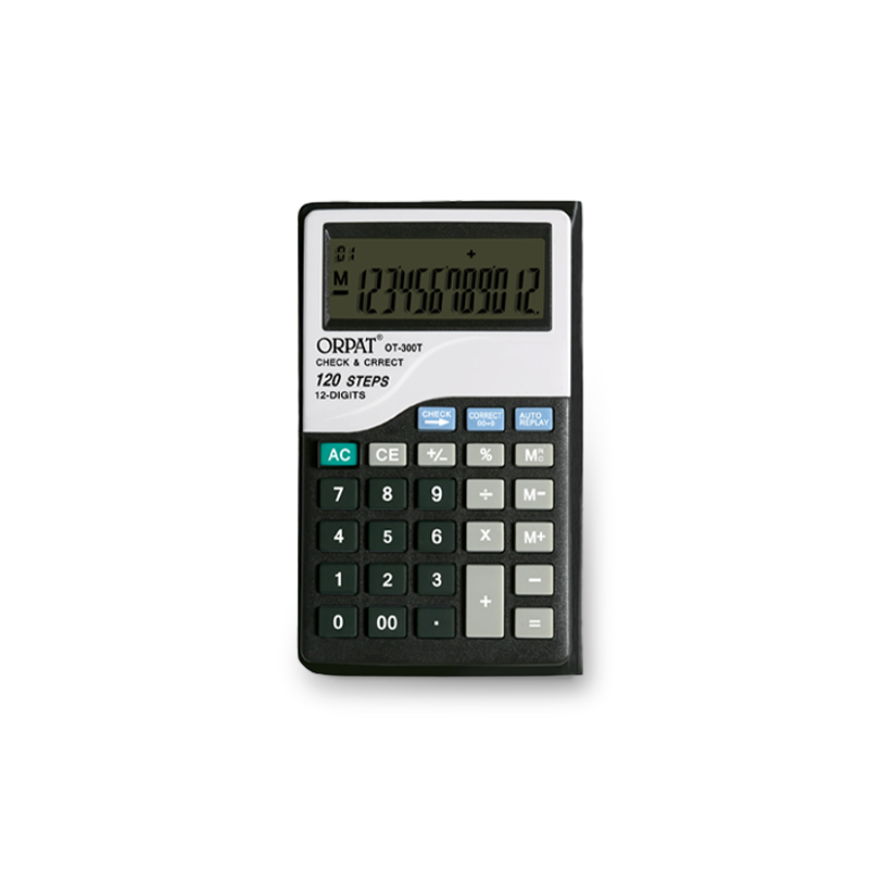 Pocket-Size-Check-and-Correct-Calculators-–-OT-300-T-–-White Calculators