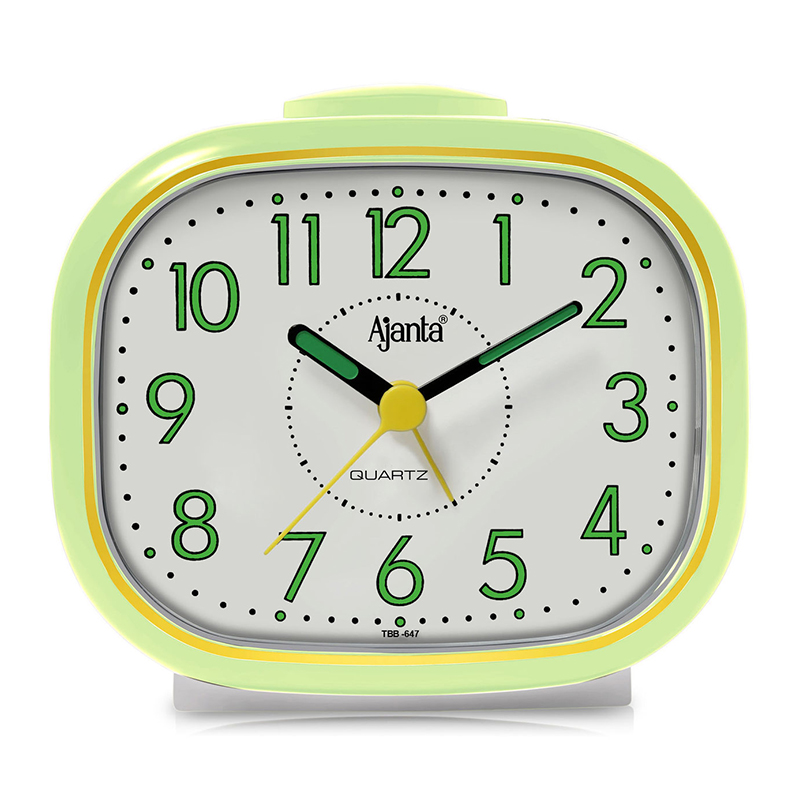 Time Piece Buzzer Alarm Clock TBB-647 Parrot Green