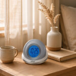 Time Piece – Digital Alarm Clock – TAC-387 – Silver - Image 2