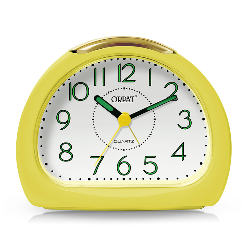 Time PieceSnooze Buzzer Alarm Clock TBZL-367 Lemon Yellow