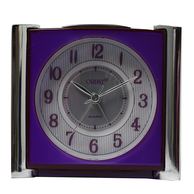 Time Piece Snooze Buzzer Alarm Clock TBZL-737 Violet