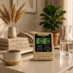 Time Piece Digital Alarm Clock TBZLL-627 DXApricot - Image 2