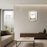 Wall Clock – Classic Musical Pendulum Quartz Wall Clock – Pendulum Clock – 1927 – Cream