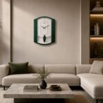Wall Clock – Classic Musical Pendulum Quartz Wall Clock – Pendulum Clock – 1927 – Green