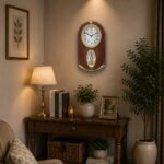 Wall-Clock-–-Classic-Musical-Pendulum-Quartz-Wall-Clock-–-Pendulum-Clock-–-4227-–-Brown