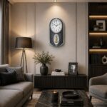 Wall-Clock-–-Classic-Musical-Pendulum-Quartz-Wall-Clock-–-Pendulum-Clock-–-4227-–-Gun-Metal