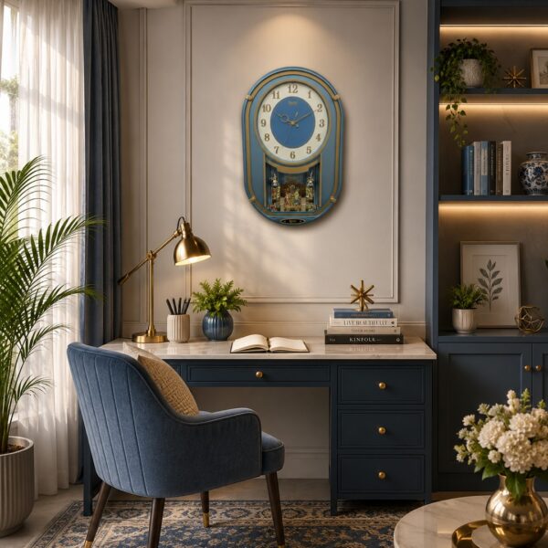 Wall-Clock-–-Classic-Musical-Pendulum-Quartz-Wall-Clock-–-Pendulum-Clock-–-5827-–-Blue