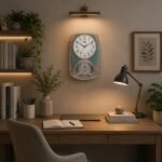 Wall-Clock-–-Classic-Musical-Pendulum-Quartz-Wall-Clock-–-Pendulum-Clock-with-Decorative-Daimonds-–-2027-–-Coral-Green