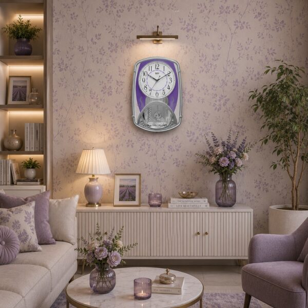 Wall-Clock-–-Classic-Musical-Pendulum-Quartz-Wall-Clock-–-Pendulum-Clock-with-Decorative-Daimonds-–-2027-–-Violet