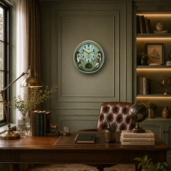 Wall-Clock-–-Classic-Musical-Pendulum-Quartz-Wall-Clock-–-Pendulum-Clock-with-Swarovski-Elements-–-3827-–-Blue