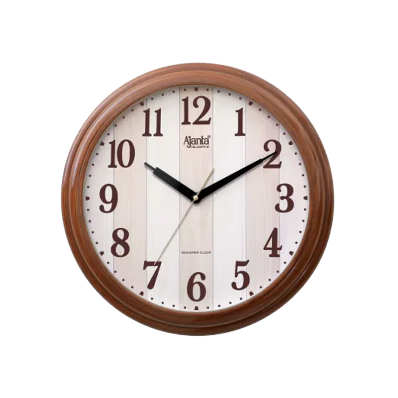 Designer Wall Clock – 6067 – Teak wood