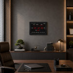Wall Clock - Digital Clock - Calendar Clock  - DC-017 - BLACK - Image 2
