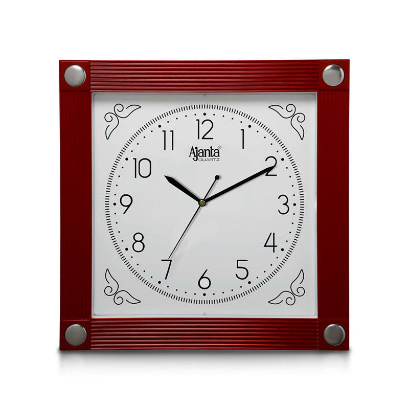 Wall Clock - Fancy Clock  - 887 - Red