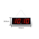 add-Digital Calendar Wall Clock – DC-070 – Black