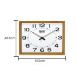 add-Wooden Office Clock – 145 – Clear