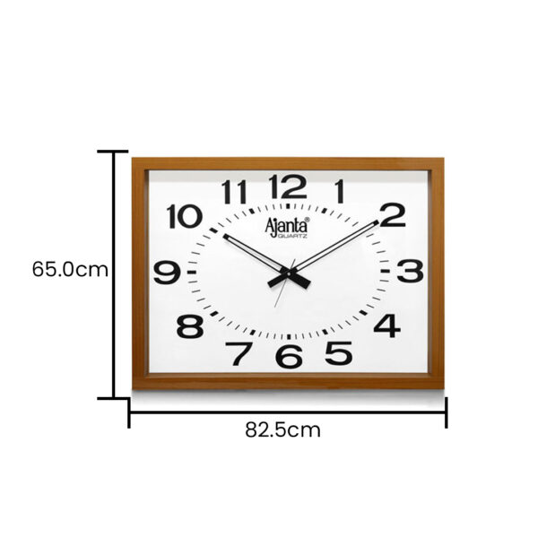 add-Wooden Office Wall Clock 146 Clear