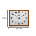 add-Wooden Office Wall Clock 147 Clear