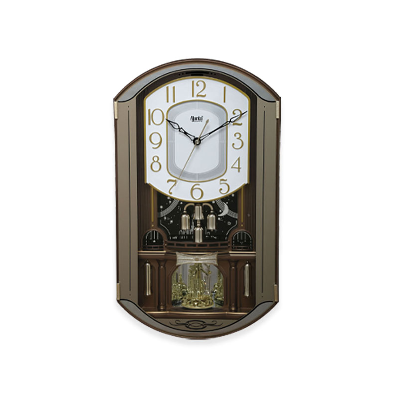 wall-clock-classic-musical-pendulum-quartz-wall-clock-pendulum-clock-with-decorative-daimonds-2627-brown Musical Pendulum Clock