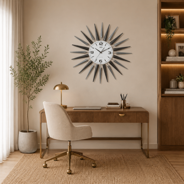 Wall-Clock-–-Designer-Clock-–-DS-387-–-Black