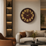 Wall-Clock-–-Designer-Clock-–-DS-447-–-Brown