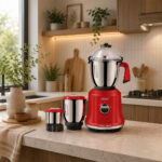 Smart Home Appliances- Kitchen Helpers - Mixer Grinder  - Kitchen Bot ( 1200 Watt ) - Empire Red - Image 2