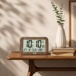 Wall Clock – Desktop Display – LCD Clock – Calendar Clock – LCD 140 – Maple woodcopy 31