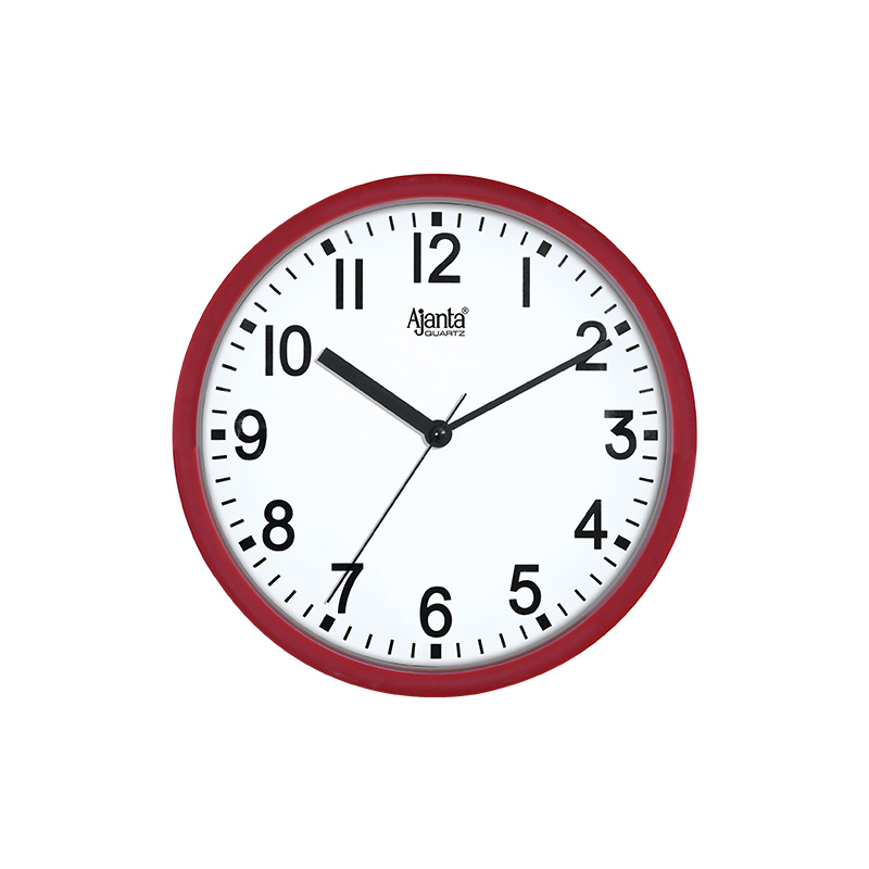 8767 FRONT RED _MGL0618 QQQ 11 07 2022 Wall Clock - simple Clock - 8767 - Red - Image 1