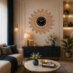 Wall Clock – Designer Clock – DS-467 – golden
